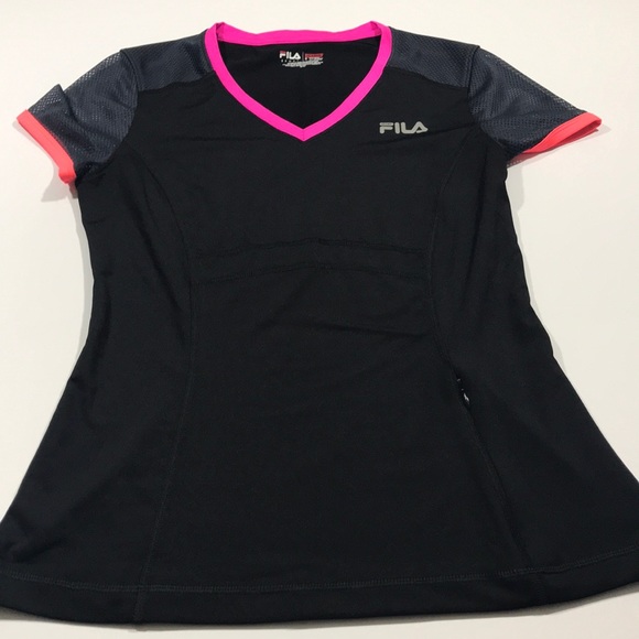 black fila shirt womens